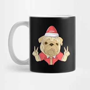 santa pug puppy Mug